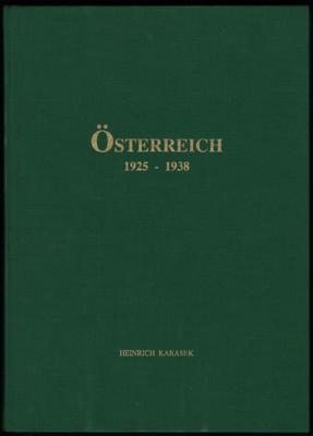 Literatur: "Österreich 1925 - 1938" v. Heinrich Karasek, - Známky a pohlednice