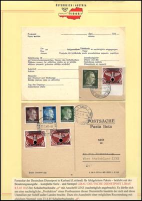 Poststück/Briefstück - D. Feldpost KURLAND - Známky a pohlednice
