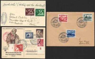 Poststück/Briefstück - Partie Poststücke D.Reich, - Briefmarken und Ansichtskarten