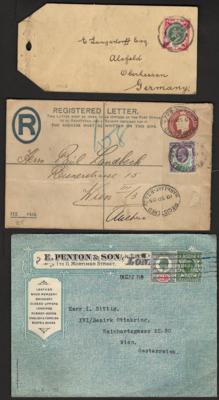 Poststück/Briefstück - Partie POststücke div. Europa mit Großbrit. - D.Reich - Österr. Infla etc., - Briefmarken und Ansichtskarten