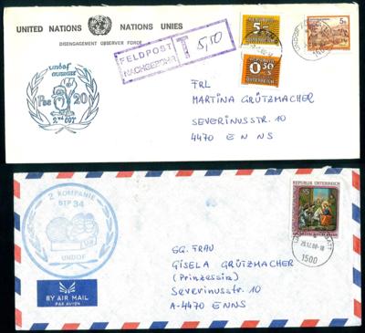 Poststück - Ca. 115 Stück Österr. UNO - Briefmarken und Ansichtskarten
