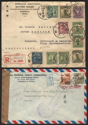 Poststück - Kl. Partie Poststücke China, - Stamps and postcards