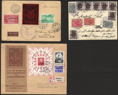 Poststück - Kl. Partie Poststücke Ungarn ab Monarchie, - Stamps and postcards