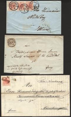 Poststück - Österr. 1850 - 14 saubere - Stamps and postcards