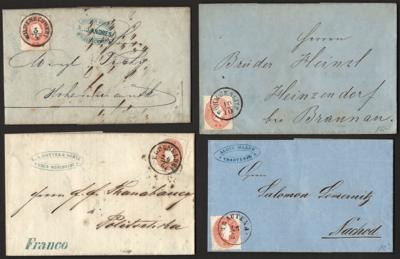 Poststück - Österr. Ausg. 1861 - 5, - Briefmarken und Ansichtskarten