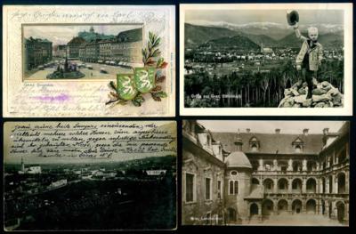 Poststück - Partie AK Graz, - Briefmarken und Ansichtskarten