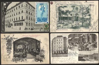 Poststück - Partie AK Wien u.a. mit vielen Gasthäusern, - Stamps and postcards