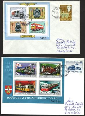 Poststück - Partie Motivbelege "Eisenbahn" aus Europa mit wenig Übersee, - Známky a pohlednice