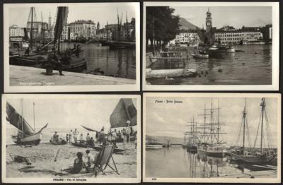Poststück - Partie Motivkarten "Boote und Schiffe" u.a. aus Lissinpiccolo, - Stamps and postcards