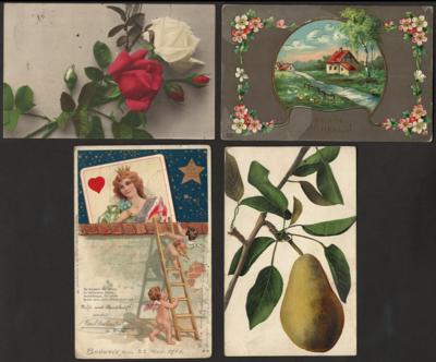 Poststück Partie Motivkarten mit Glückwunsch - Blumen - Rubens - Dürer - Brueghel, - Známky a pohlednice