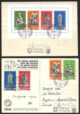 Poststück - Schweiz Pro Patria 1940 auf - Stamps and postcards