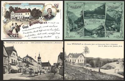 PoststückPartie AK NÖ, - Briefmarken und Ansichtskarten