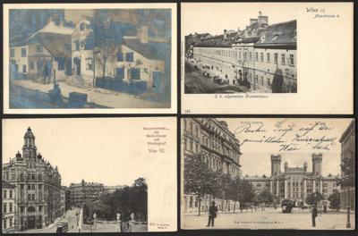 PoststückPartie Ansichtskarten Wien, - Briefmarken und Ansichtskarten