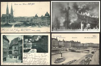 PoststückPartie Ansichtskarten Wien, - Známky a pohlednice