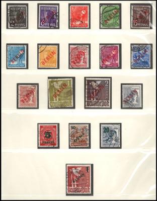 .gestempelt/*/** - Berlin - Sammlung 1948/1996, - Briefmarken und Ansichtskarten