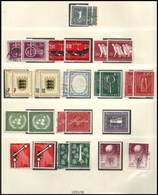 .gestempelt/*/** - BRD  - Sammlung 1949/1994, - Stamps and postcards