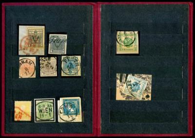 .gestempelt/Briefstück - Kl. Partie Österr. Monarchie meist Ausg. 1850/58, - Stamps and postcards