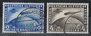 .gestempelt - D.Reich Nr. 438/39 (Südamerikafahrt), - Stamps and postcards