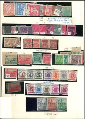 .gestempelt/*/** - Deutschland  - Sowjet. Zone u. DDR bis ca. 1960, - Briefmarken und Ansichtskarten