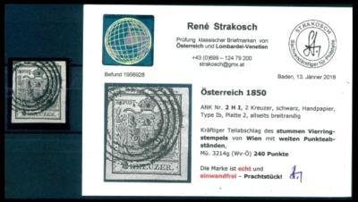 .gestempelt - Österr. Nr. 2H Ib, - Briefmarken und Ansichtskarten