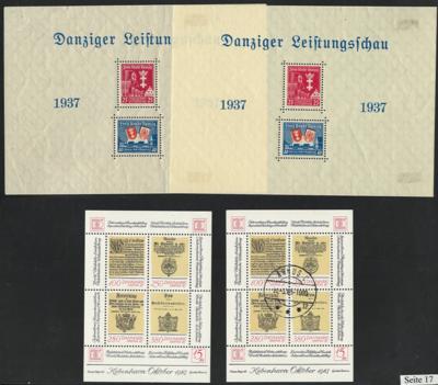 **/*/gestempelt - Partie Blockausg. u. Klbg. div. Europa, - Briefmarken und Ansichtskarten