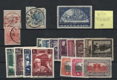 .gestempelt/*/**/Poststück - Österr. - Partie Dubl. u. Massenware Monarchie bis 2. Rep., - Briefmarken und Ansichtskarten