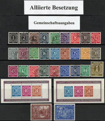 **/*/gestempelt/Poststück - Sammlung D. Bes. WK II mit etwas Nachkriegsbes., - Francobolli e cartoline