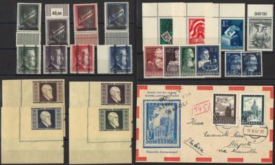 **/*/gestempelt/Poststück - Sammlung Österr. ca. 1945/1950, - Briefmarken und Ansichtskarten