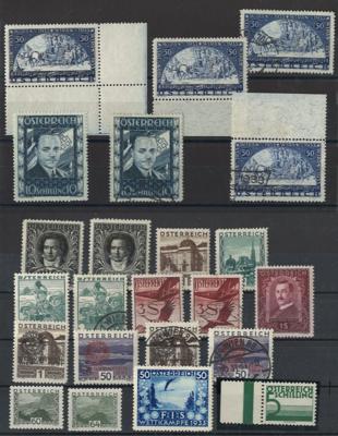 */**/gestempelt/(*) - Reichh. Sammlung Österr. I. Rep., - Stamps and postcards