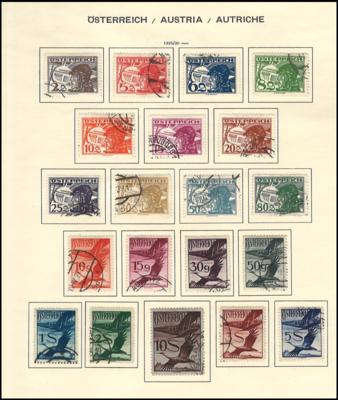 .gestempelt - Sammlung Österr. 1918/1960 u.a. mit - Briefmarken und Ansichtskarten