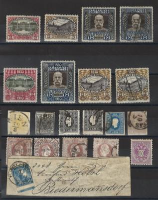 .gestempelt/*/**/(*) - Sammlung Österr. Monarchie ab 1850, - Briefmarken und Ansichtskarten