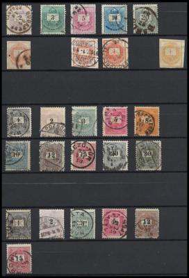 .gestempelt/*/** - Ungarn - kleine Sammlung u. Dubl. ca. 1881/1985 meist gute Erh., - Briefmarken und Ansichtskarten