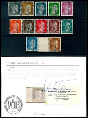 ** - Österr. 1945 - Leibnitzer Aushilfsausgabe . kompl. Satz mit "rundem O", - Stamps and postcards