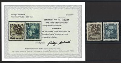 **/(*) - Österr. - BLITZ/TOTENKOPF, - Briefmarken und Ansichtskarten