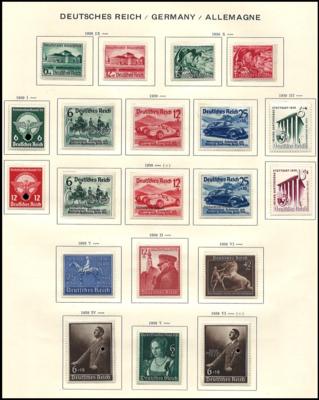 **/* - Sammlung D.Reich ab 1919 mit D. Bes. WK II, - Stamps and postcards