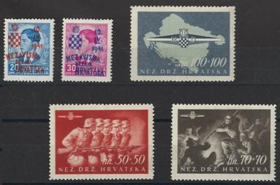 **/* - Sammlung Kroatien 1941/1945, - Stamps and postcards