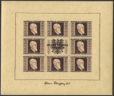 ** - Sammlung Österr. 1945/1965 mit - Briefmarken und Ansichtskarten