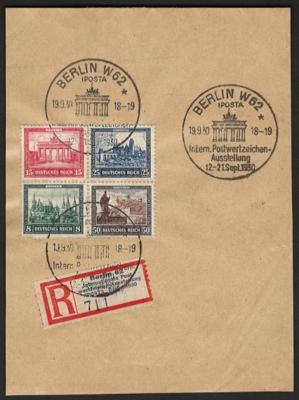 Briefstück - D.Reich Nr. 446/449 (zusammenhängendes - Stamps and postcards