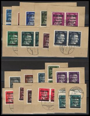 Briefstück - Österr. 1945 - Lokalausgabe - Známky a pohlednice