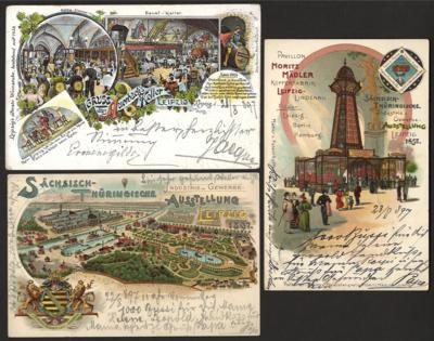 Poststück - Ausgesuchte Ansichtskarten D.Reich, - Známky a pohlednice