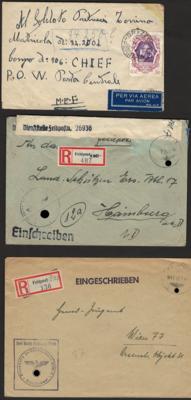 Poststück - "Ostmark" - Kl. Partie D. Feldpost WK II meist nach Österr., - Briefmarken und Ansichtskarten