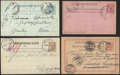 Poststück - Partie Ganzsachen Österr. Monarchie mit etwas I. Rep., - Briefmarken und Ansichtskarten