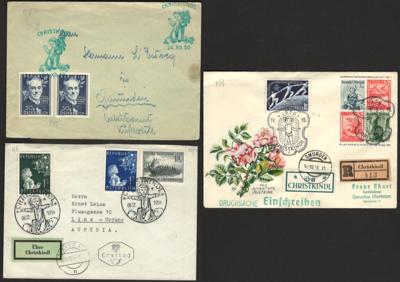 Poststück - partie Postst Christkindl ab 1950, - Známky a pohlednice