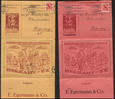 Poststück - Partie Poststücke und AK Österr. und meist Deutschland, - Známky a pohlednice