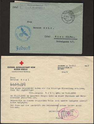 Poststück - Partie POW Post aus Jugsolawien meist nach WK II, - Stamps and postcards