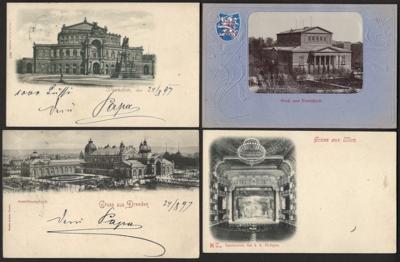 Poststück - Reichh. Partie Motivkarten meist Opernhäuser von Europa, - Briefmarken und Ansichtskarten