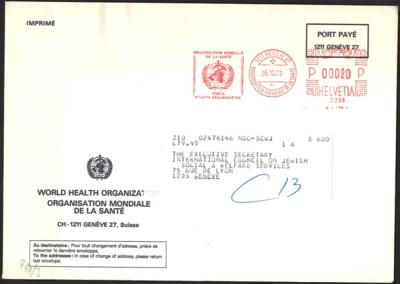 Poststück - Spezialpartie Welt - Gewsundheits - Organisation meist Internat. Ämter Schweiz, - Stamps and postcards