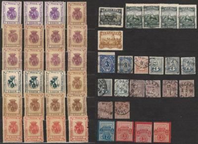 */**/(*) - D.Reich - Kl. Partie Privatpostmarken, - Stamps and postcards