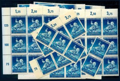 ** - D.Reich Nr. 764/67 (Leipziger Frühjahrsmesse 1941) u. 804/05 (Wiener Messe 1941), - Stamps and postcards