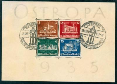 .gestempelt - D.Reich Block Nr.3 mit OSTROPA - Sonderstempel, - Stamps and postcards